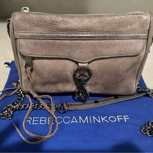 Rebecca Minkoff suade leather bag with chain